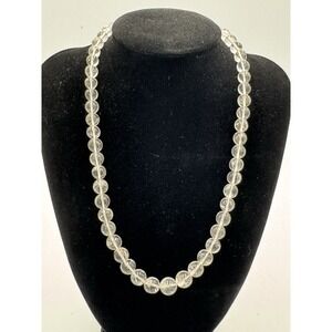 Natural Crystal Faceted Round Shape Beaded Jewelry Necklace